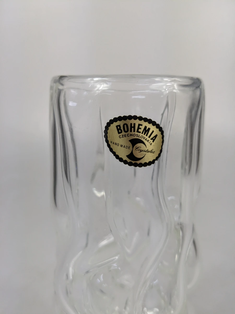 Bohemia kristallen vaas met golvend patroon - foto 2