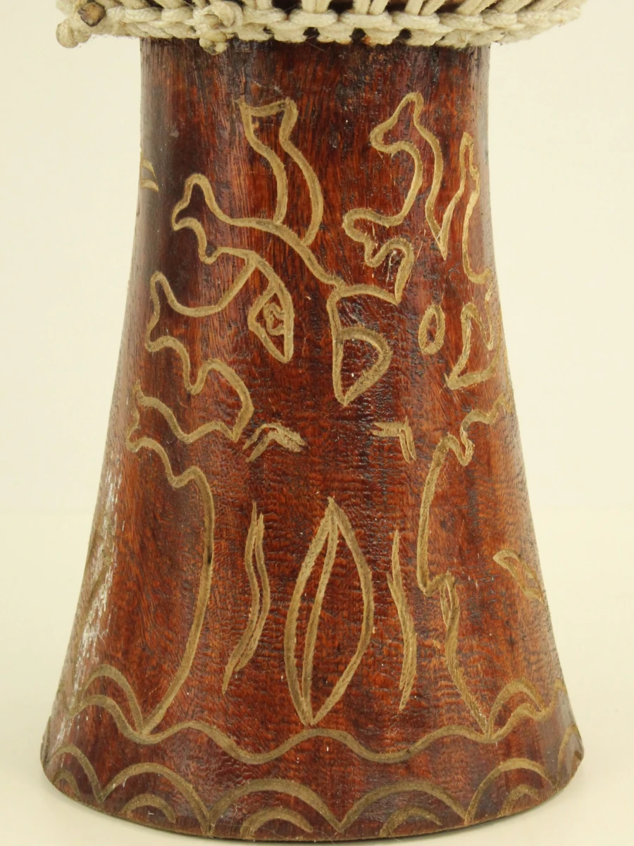 Afrikaanse djembe trommel met dierenmotief - foto 4