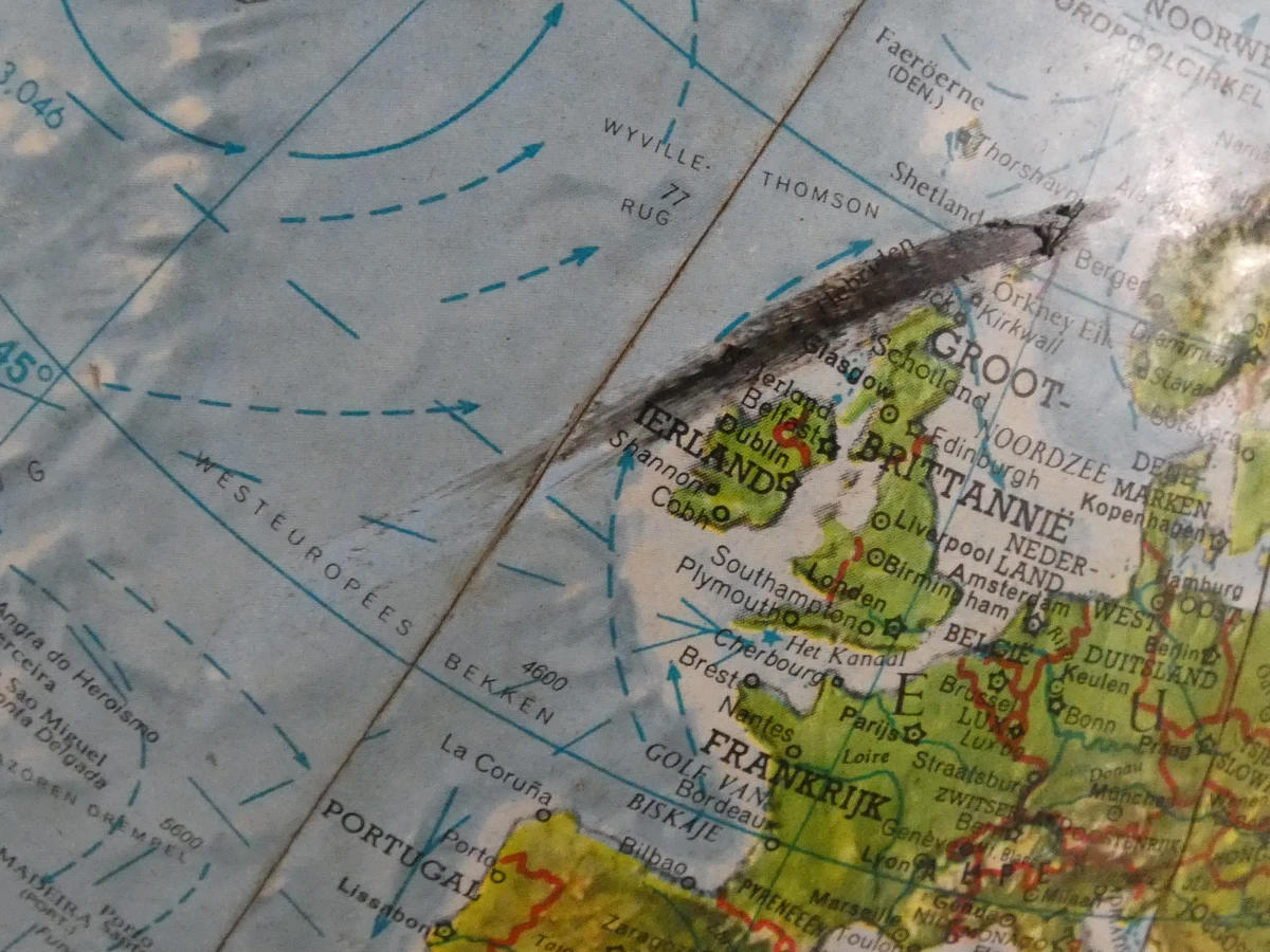 Vintage Scan-Globe wereldbol - Reader’s Digest - foto 9