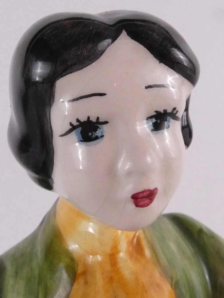Vintage porseleinen figurengroep met zwanen - foto 8