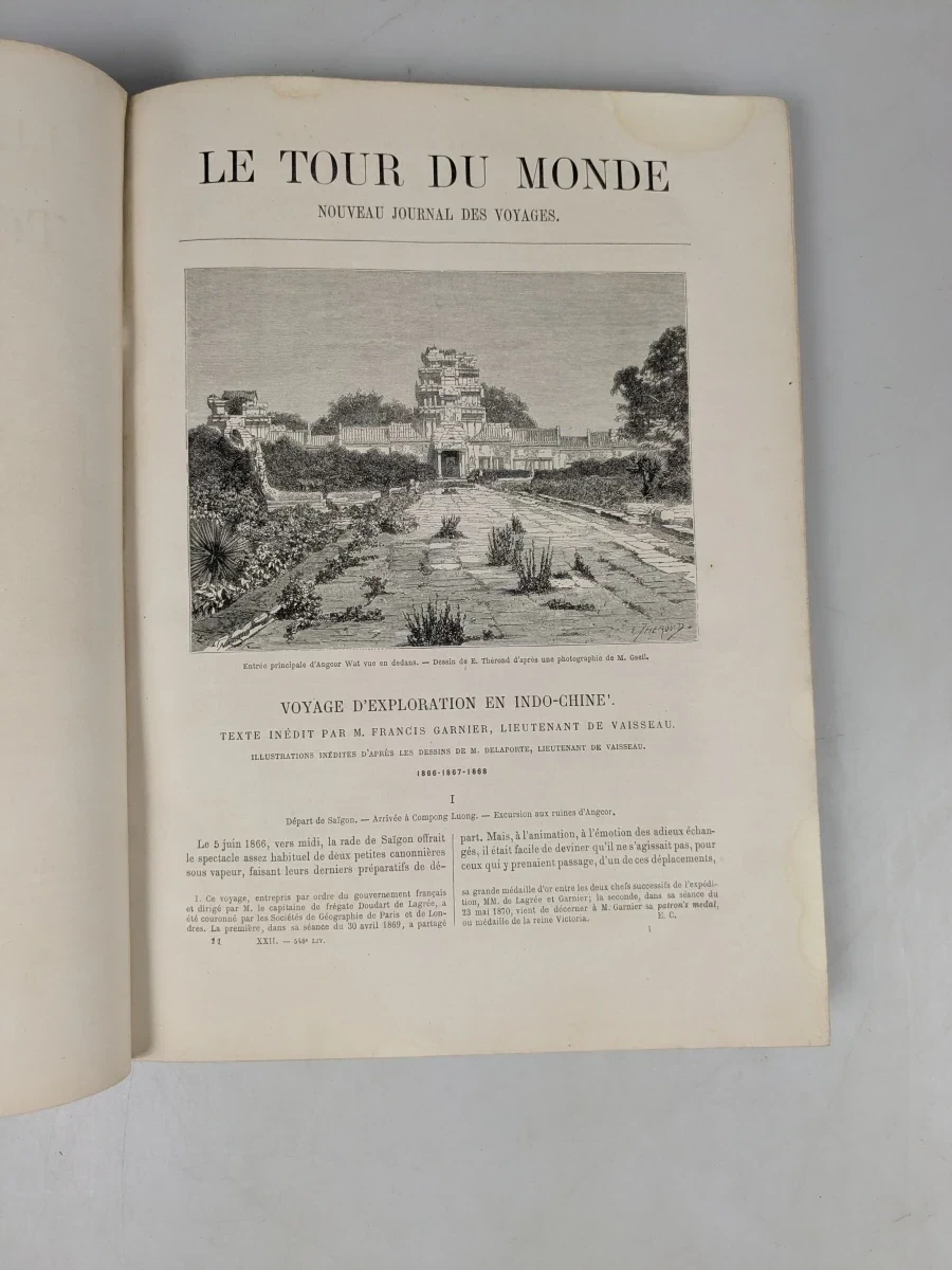Le Tour du Monde - Set van 9 oude reisboeken van de 19e eeuw - foto 2