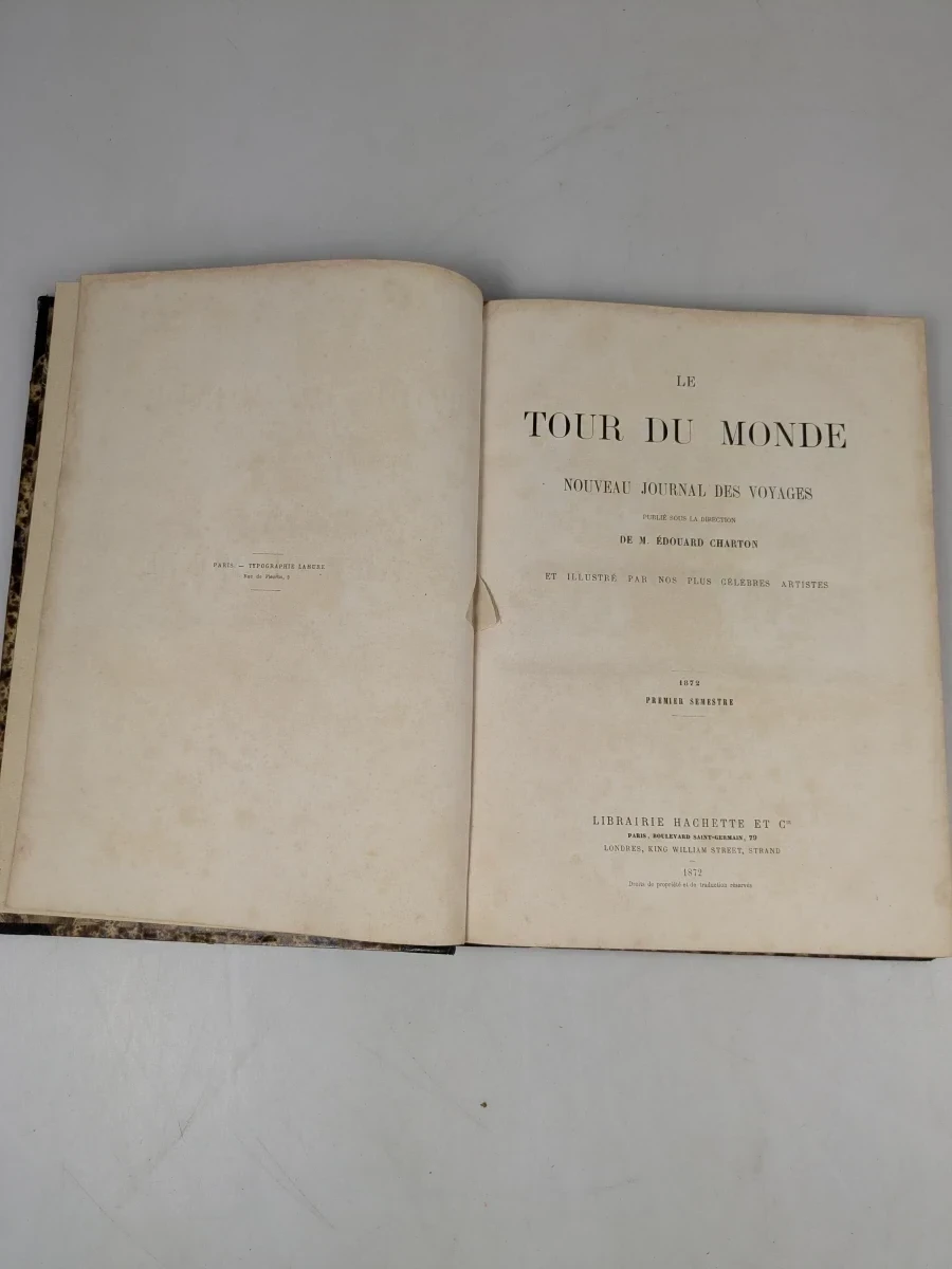 Le Tour du Monde - Set van 9 oude reisboeken van de 19e eeuw - foto 12