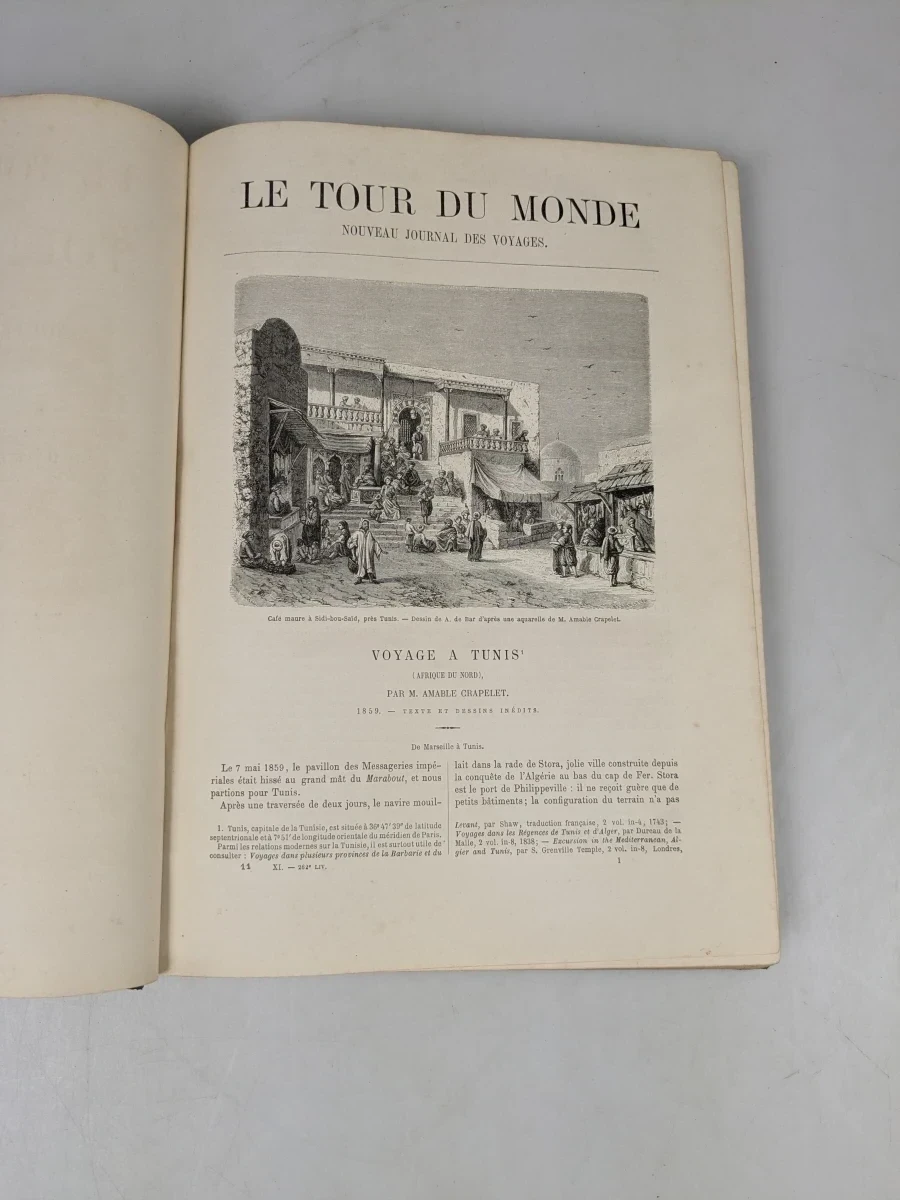 Le Tour du Monde - Set van 9 oude reisboeken van de 19e eeuw - foto 10
