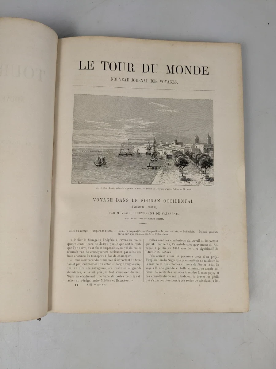 Le Tour du Monde - Set van 9 oude reisboeken van de 19e eeuw - foto 6