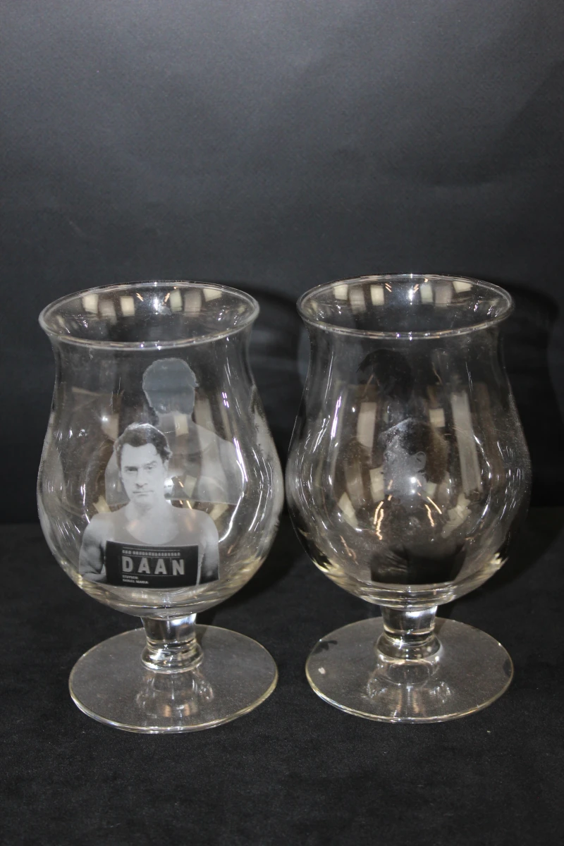 Set van 9 Duvel Art en speciale collectie bierglazen met sleutelhanger - foto 12