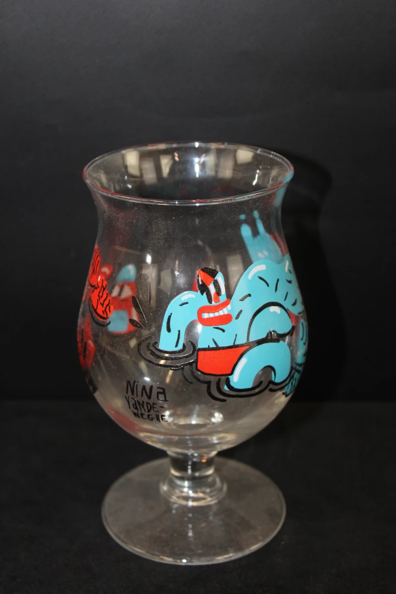Set van 9 Duvel Art en speciale collectie bierglazen met sleutelhanger - foto 19