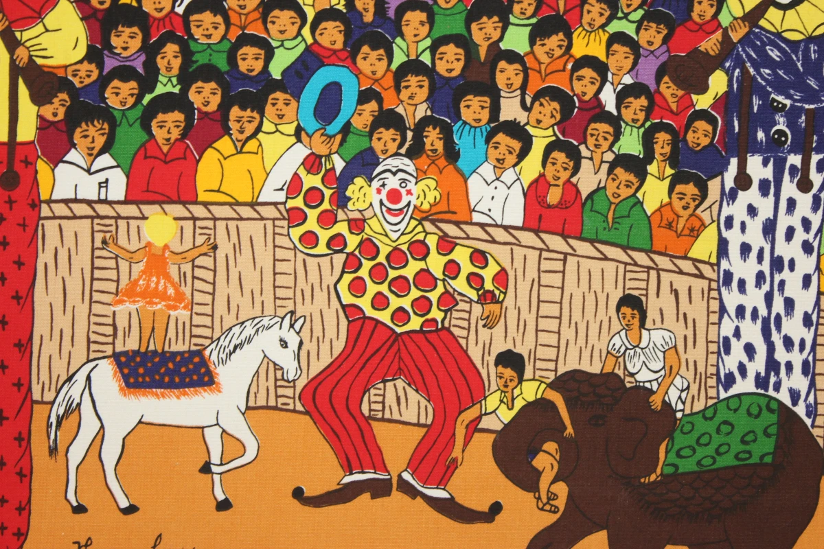 "O Circo” werk op stof naar Neuza Leodora - foto 5