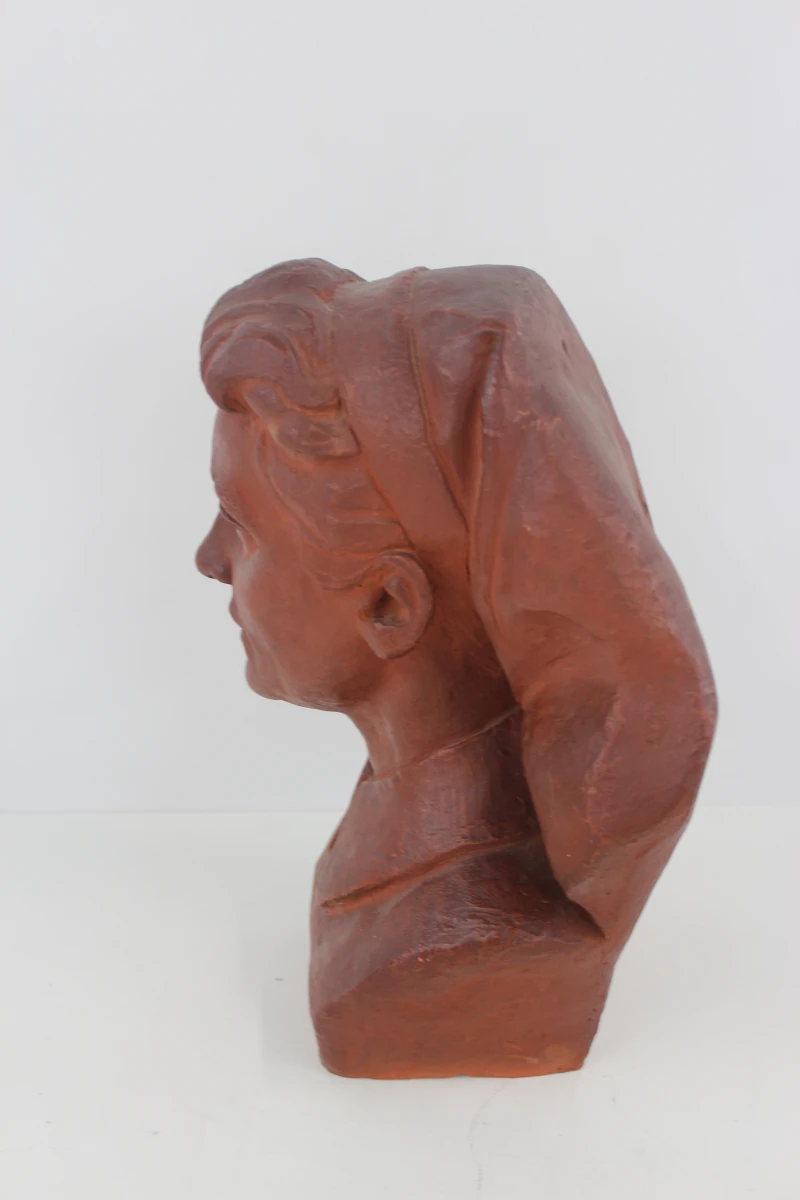 Terracotta buste verpleegster 1958 - Frans Everaerts (1922-2002) - foto 2