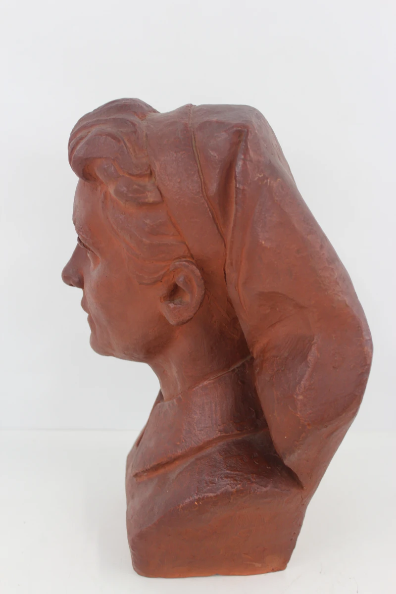 Terracotta buste verpleegster 1958 - Frans Everaerts (1922-2002) - foto 7