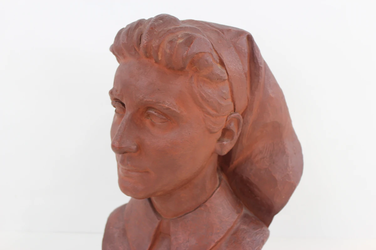Terracotta buste verpleegster 1958 - Frans Everaerts (1922-2002) - foto 8