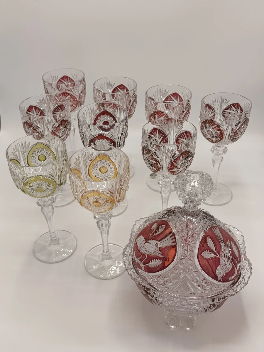 Vintage Hofbauer Kristallen set - foto 2