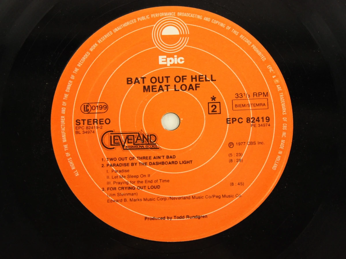 Vinylplaat Meat Loaf - Bat Out of Hell - foto 5