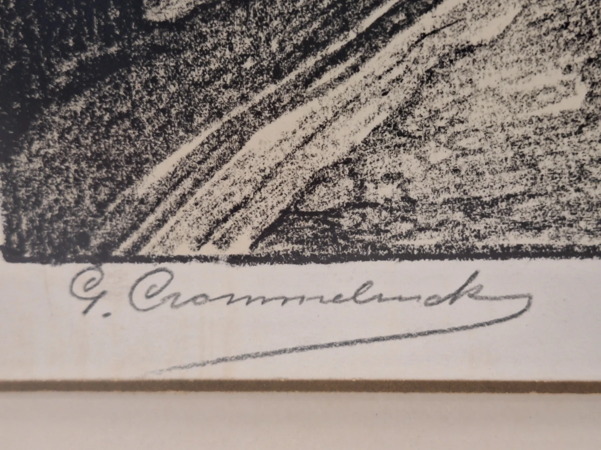 Gesigneerd drieluik met nachtelijke stadsgezichten, gedateerd 1949 - Gustaaf Crommelynck - foto 6