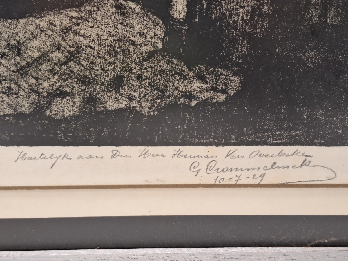 Gesigneerd drieluik met nachtelijke stadsgezichten, gedateerd 1949 - Gustaaf Crommelynck - foto 8