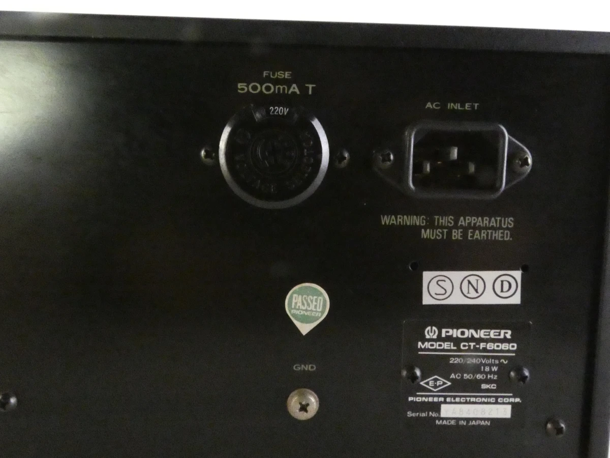Vintage Pioneer CT-F6060 stereo cassettedeck - foto 9