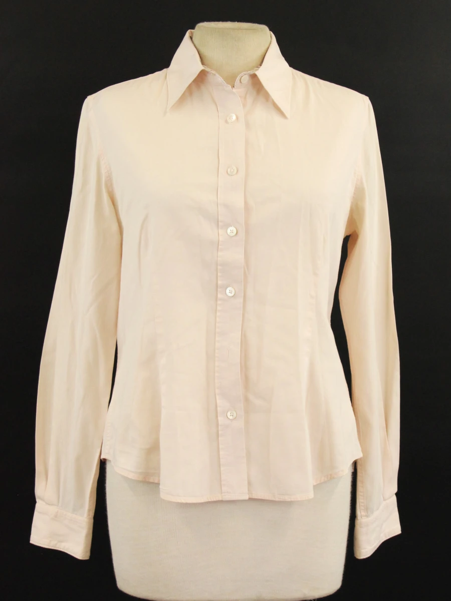 Burberry damesblouse in lichtcrème/poederroze kleur - Size S - foto 2