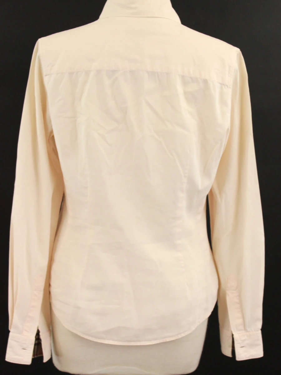 Burberry damesblouse in lichtcrème/poederroze kleur - Size S - foto 4