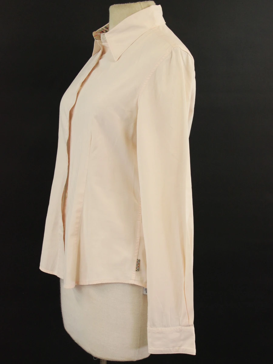 Burberry damesblouse in lichtcrème/poederroze kleur - Size S - foto 5