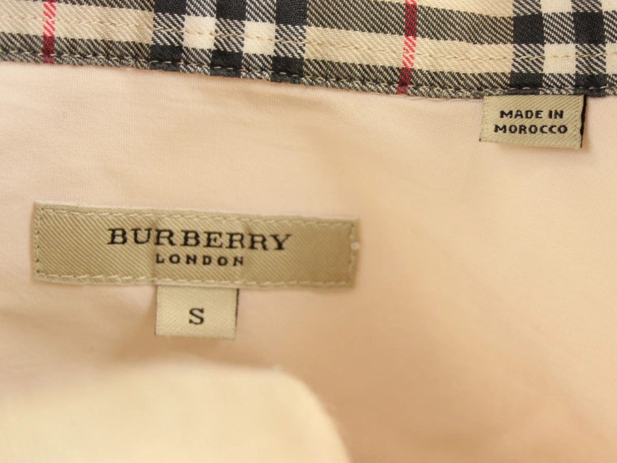 Burberry damesblouse in lichtcrème/poederroze kleur - Size S - foto 7