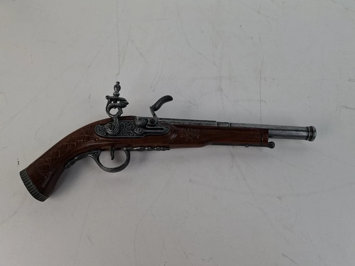 🔫 Decoratief Vintage Replica Vuursteenbrekpistool – 18e-Eeuwse Stijl Piraten-/Sierpistool - foto 2