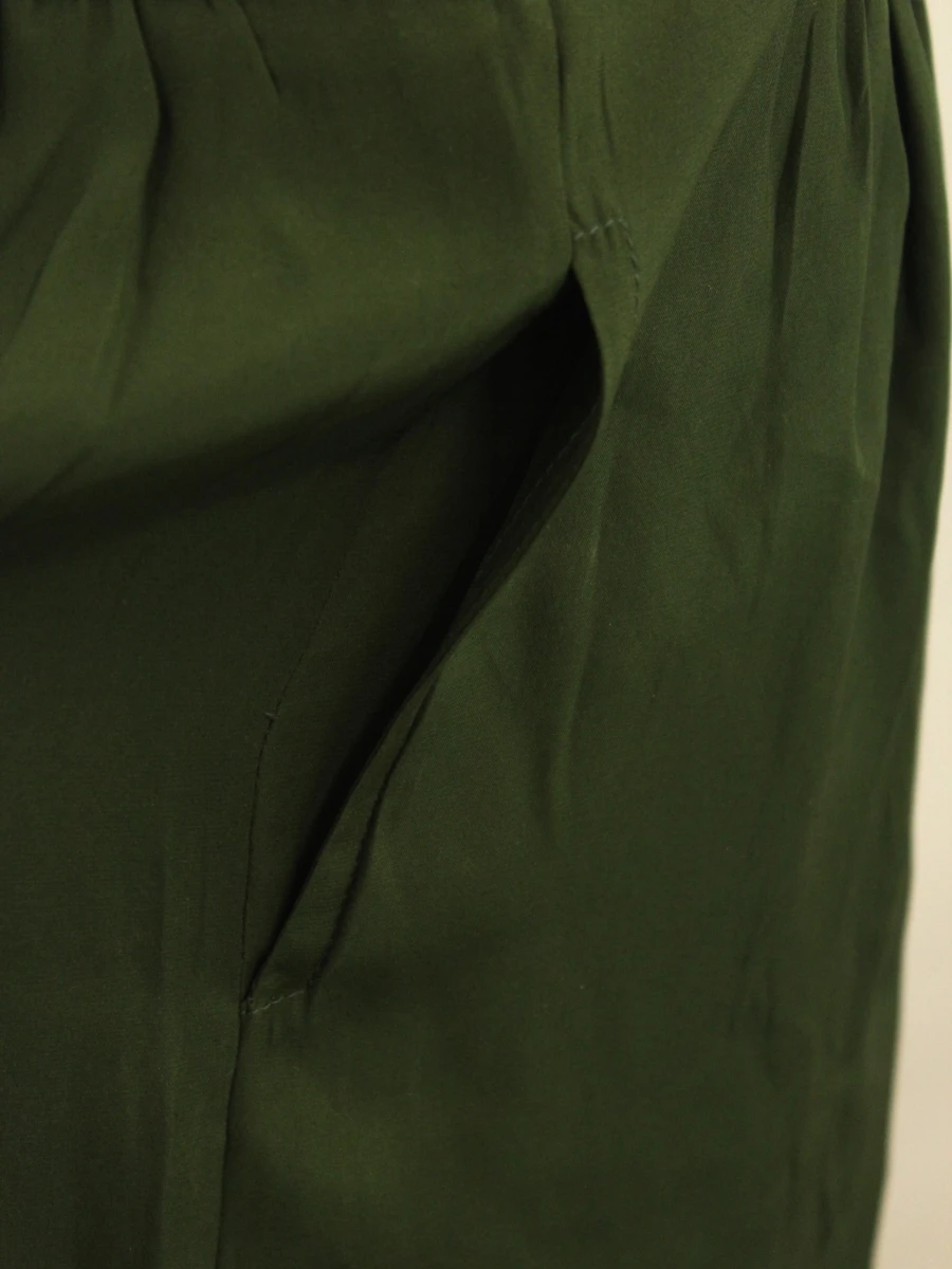 Momoni Italy 100% zijden rokje in forest green - foto 4