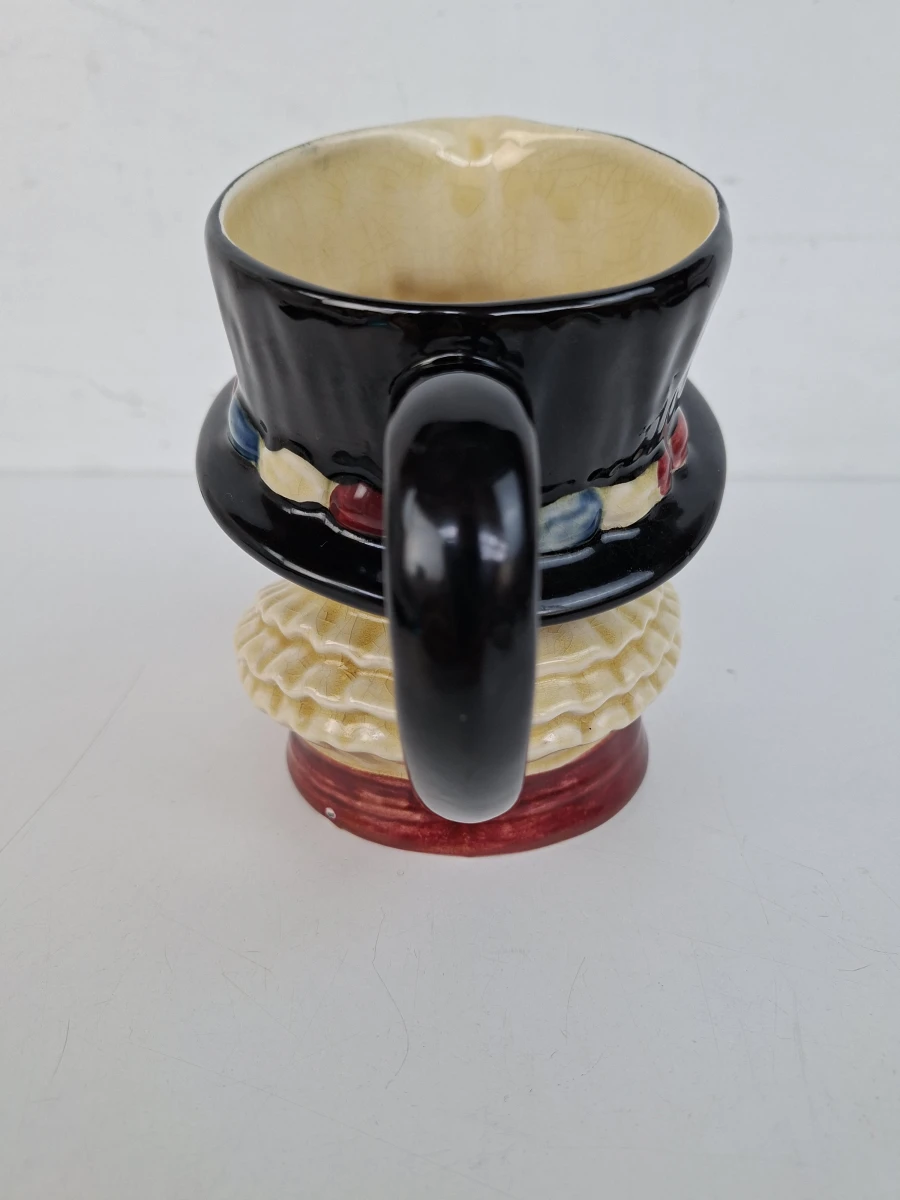 🍺 Vintage Shorter & Son Staffordshire "Beefeater" Character Jug – Handgeschilderd - foto 4