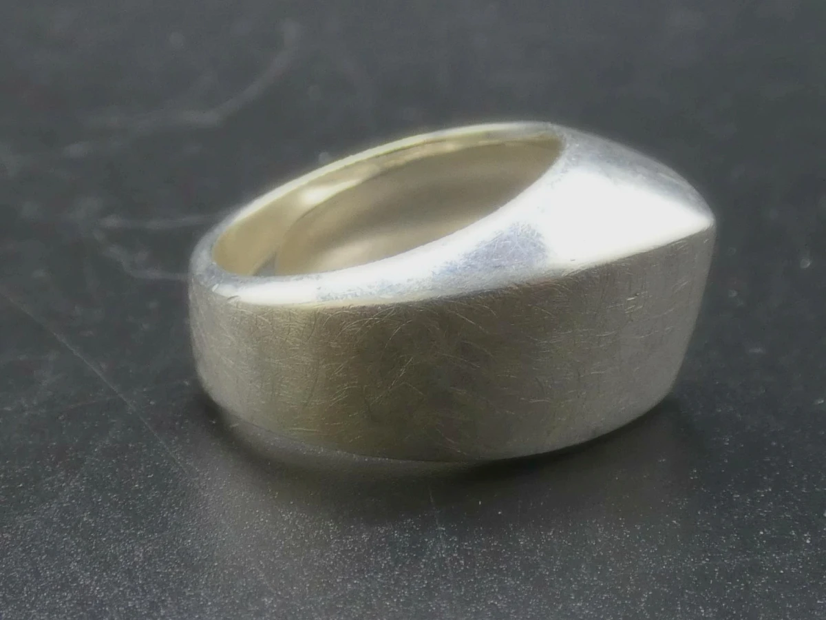 Zilveren statement ring maat 54 - foto 6