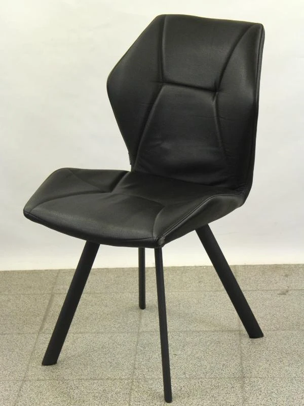 Set van 6 zwarte MXsofa design eetkamerstoelen - foto 6