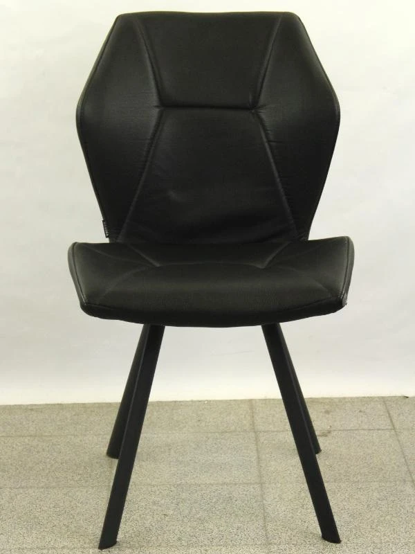 Set van 6 zwarte MXsofa design eetkamerstoelen - foto 5