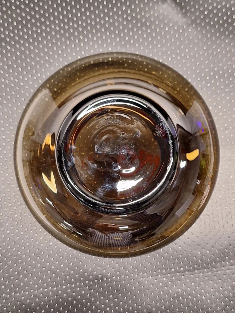 Handgeblazen designvaas in gefumeerd glas - foto 7