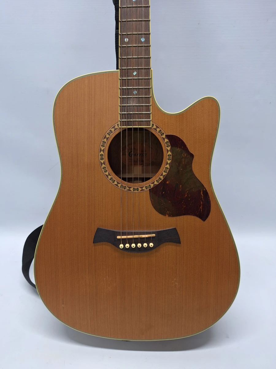 Crafter DE7/N elektro-akoestische dreadnoughtgitaar met cutaway - Korea, 2006 - foto 4