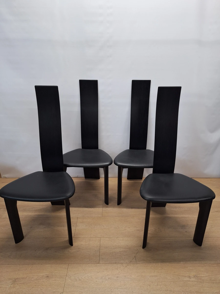 Set van 4 Iris designstoelen door Bob & Dries Van Den Berghe voor Tranekær - jaren 80/90 - foto 8
