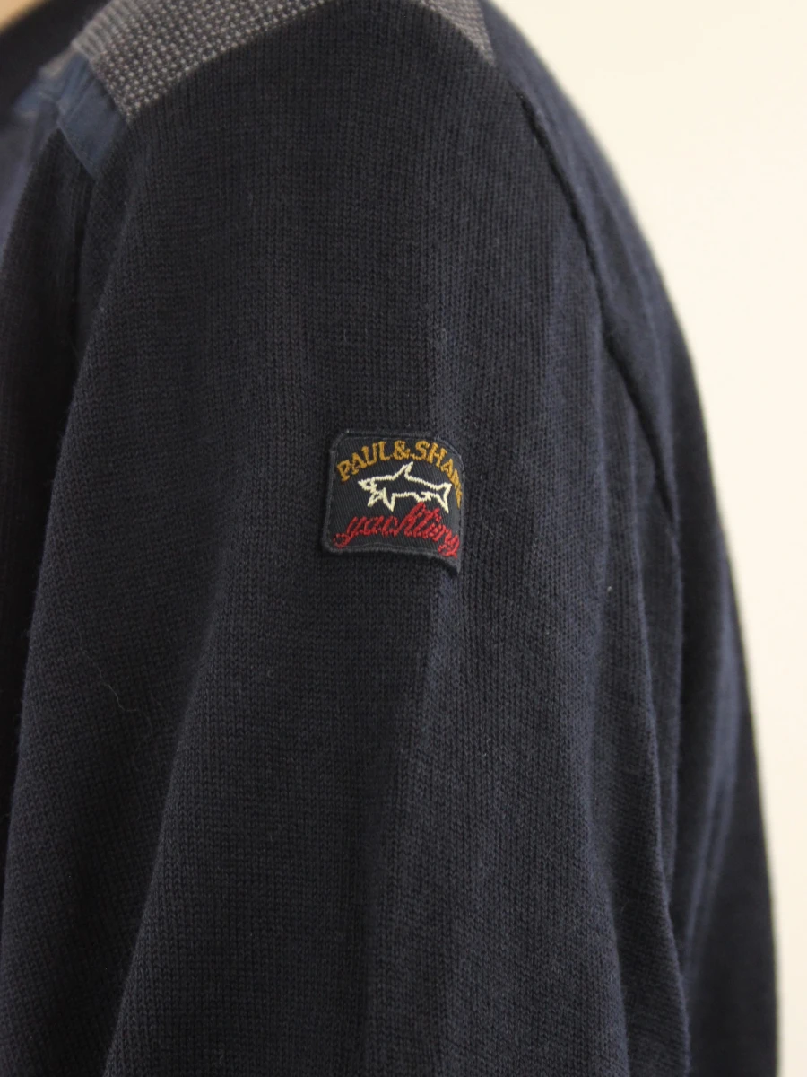 Paul&Shark scheerwol crewneck trui 3XL - foto 4