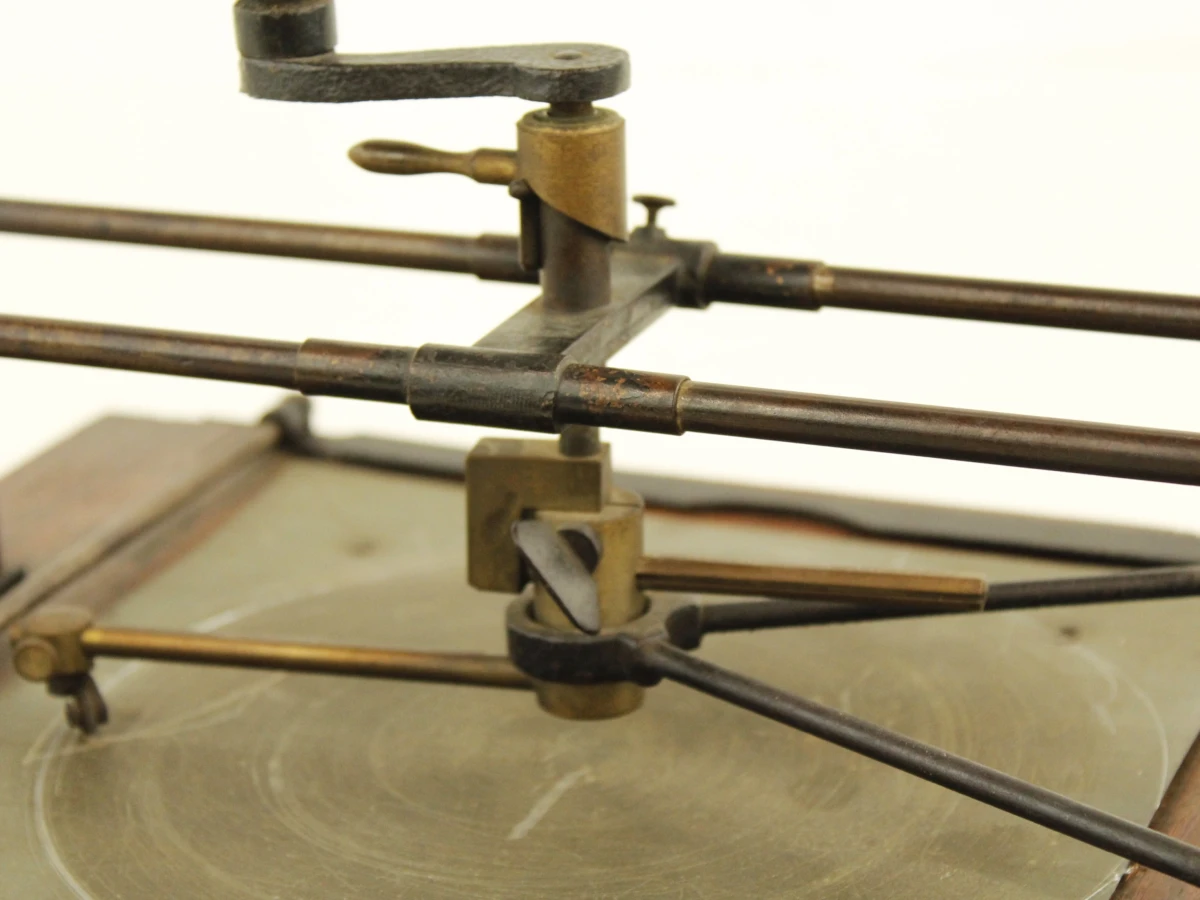 Antieke Duitse handbediende cirkelsnijmachine - foto 3