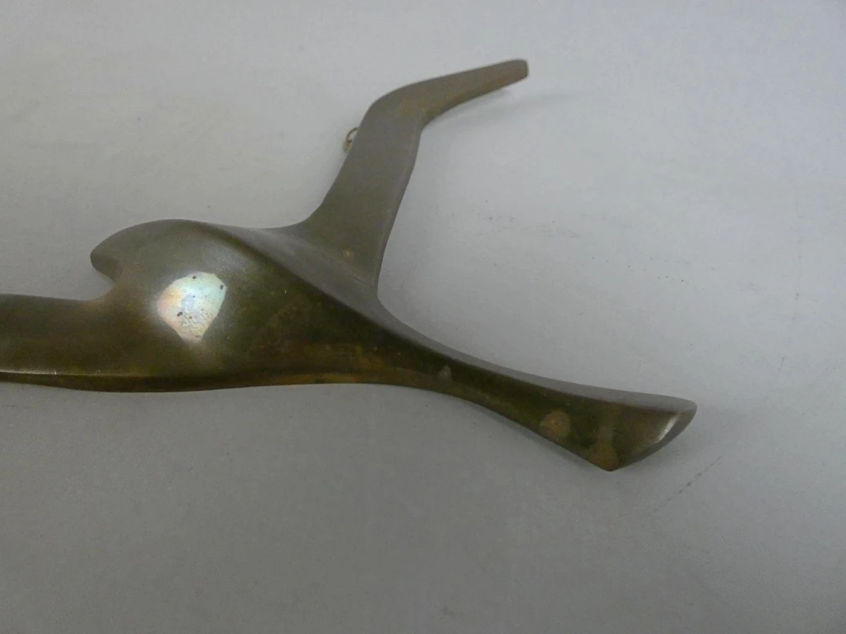 Goudkleurig wandornament - Vogel - foto 4