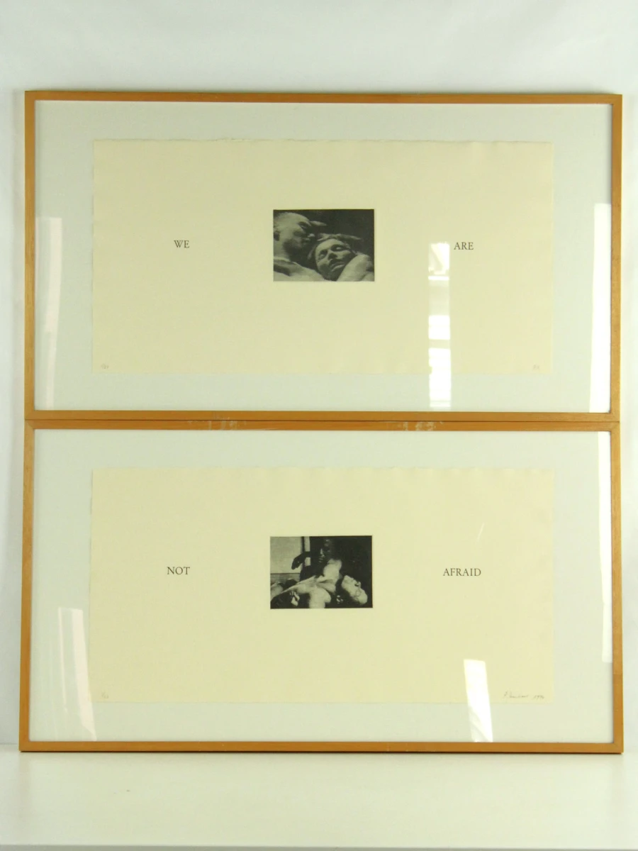 Patrick Merckaert (°1956) – “We Are / Not Afraid” – Tweeluik heliogravures, 1994 - foto 2