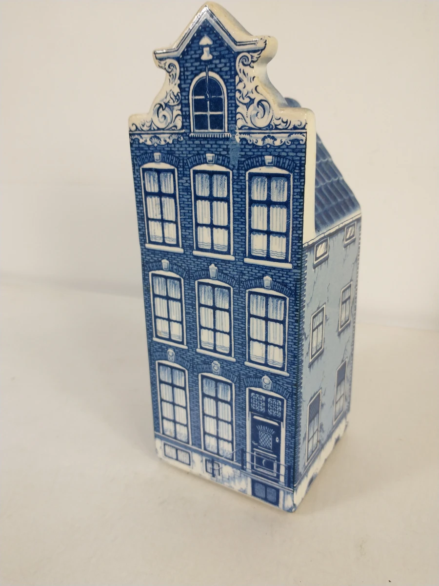 Verzameling Delfts blauwe miniaturen met KLM/Bols huisje - foto 21
