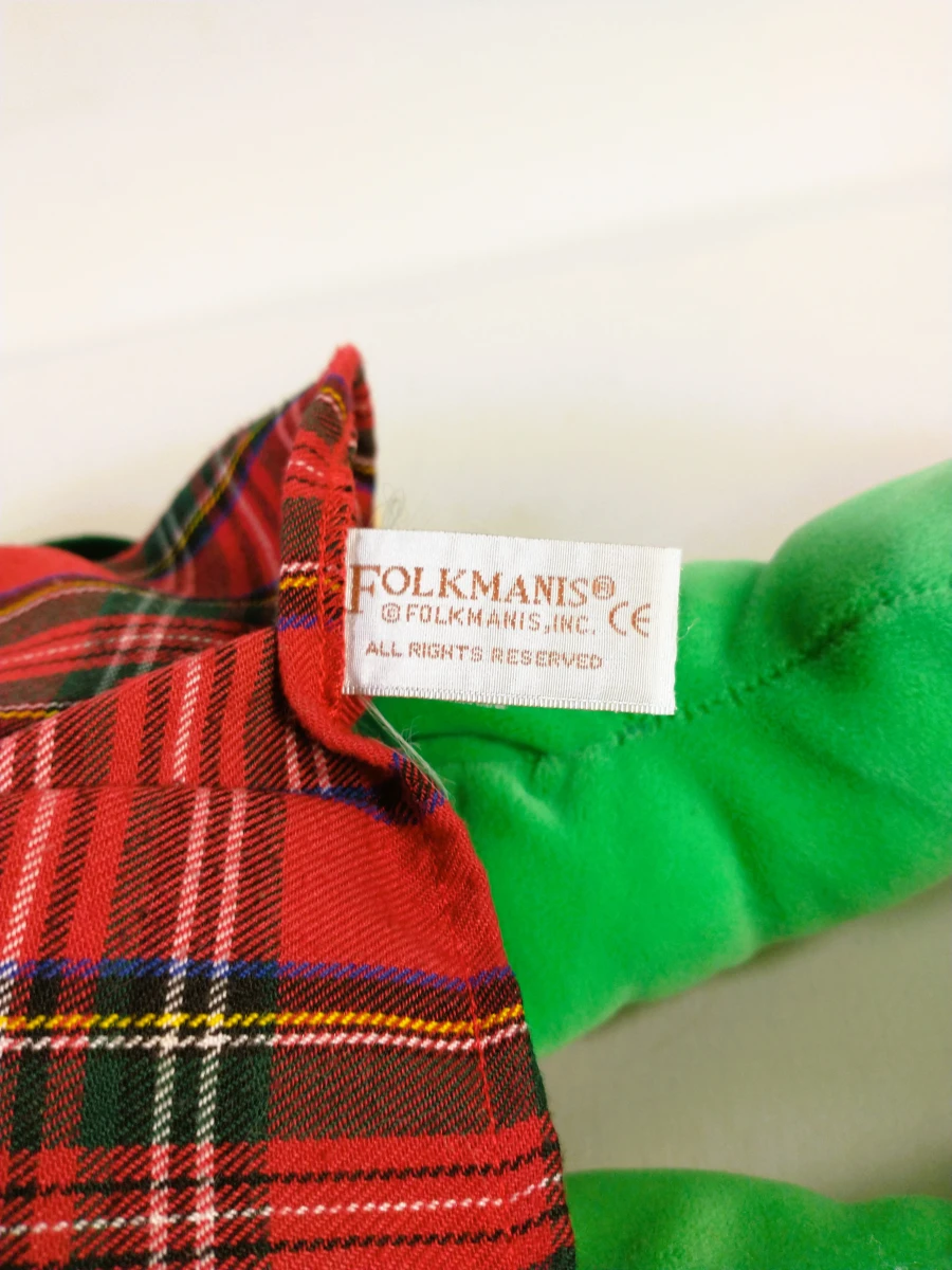 Folkmanis karakter-handpop met rood krulhaar en tartankleding - foto 4