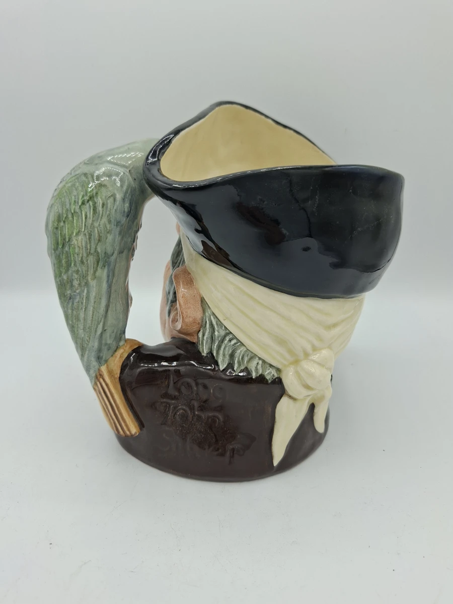 🍺 Grote Royal Doulton Character Jug – "Long John Silver" (D6335 – 1951) - foto 2
