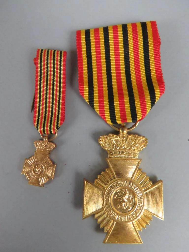 Set van 9 diverse militaire medailles en onderscheidingen - foto 4