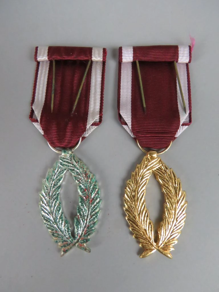 Set van 9 diverse militaire medailles en onderscheidingen - foto 3