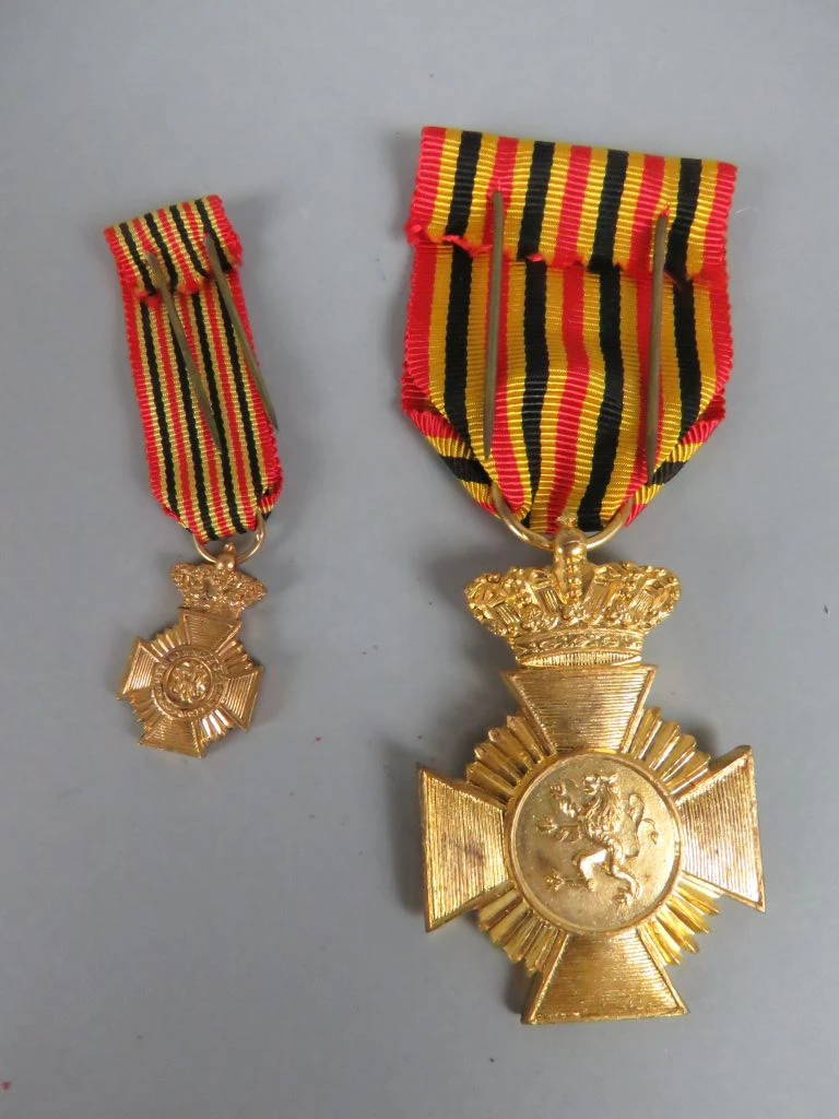 Set van 9 diverse militaire medailles en onderscheidingen - foto 5