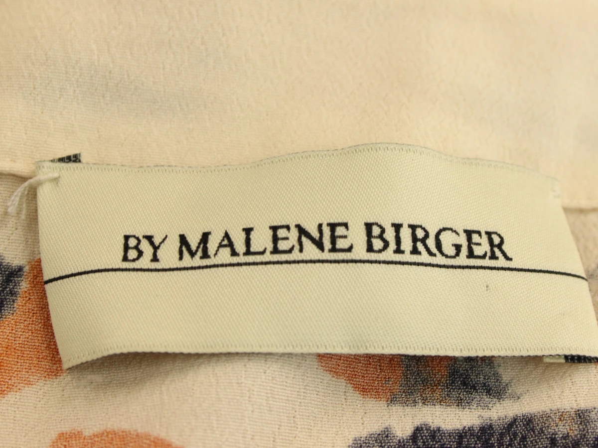 By Malene Birger dames blouse met oranje en zwarte print - foto 6