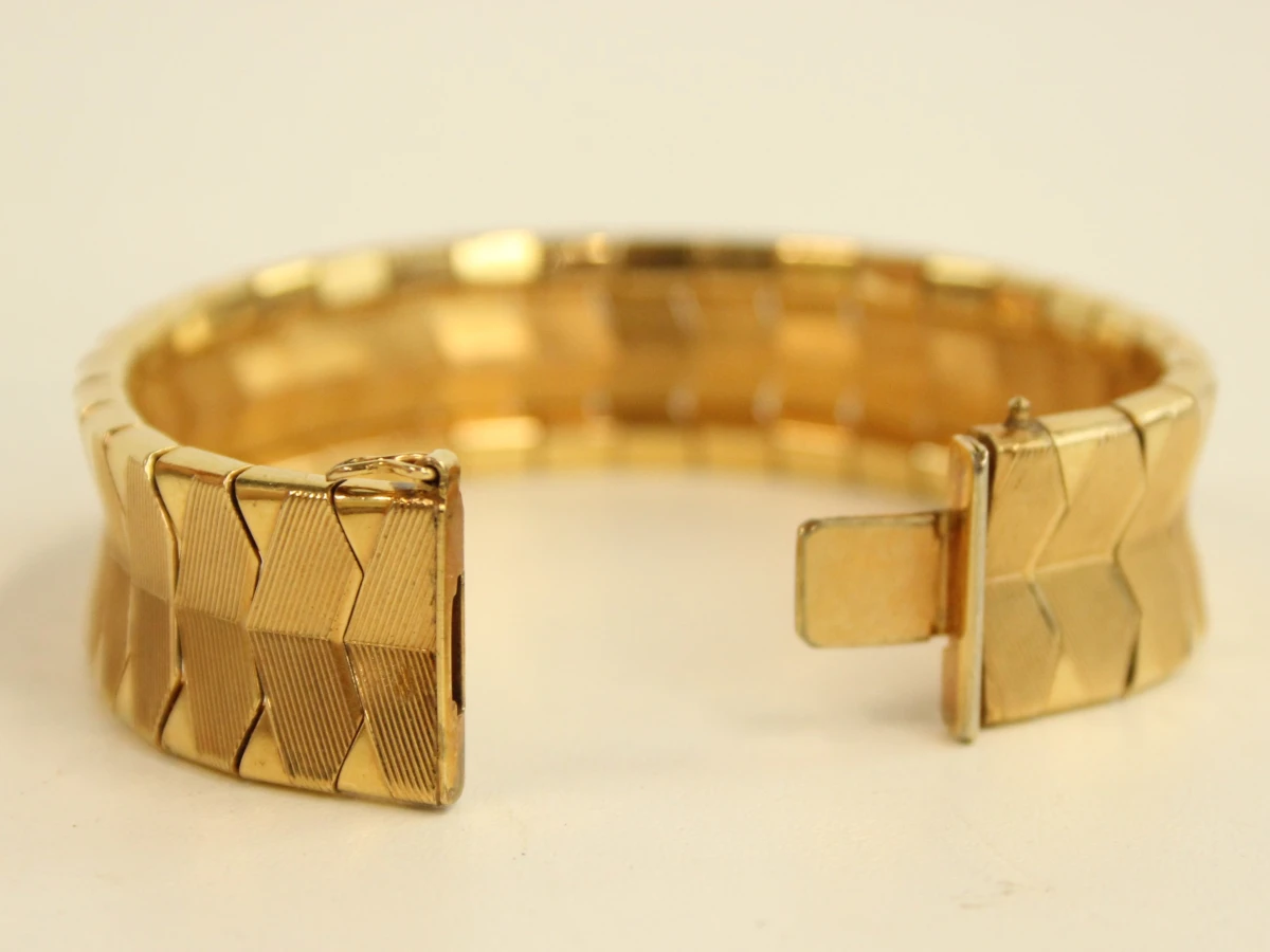 Vintage vergulde schakelarmband - foto 5