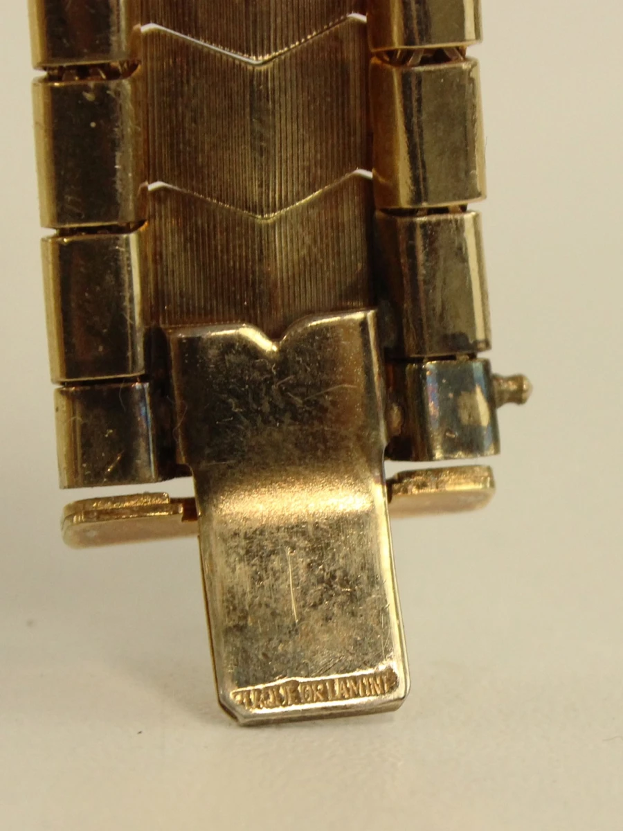 Vintage vergulde schakelarmband - foto 6