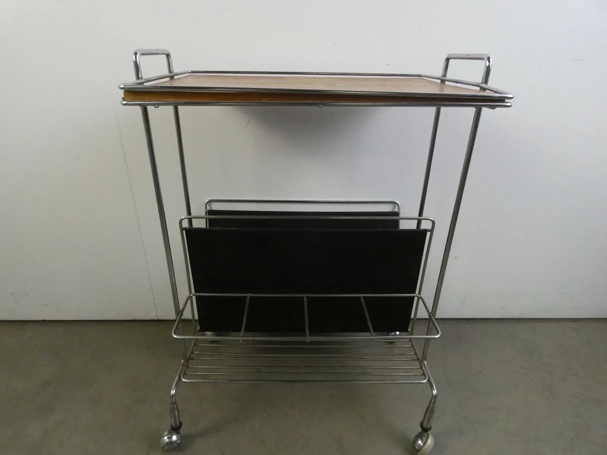 Vintage serveerwagen / bar cart - foto 2