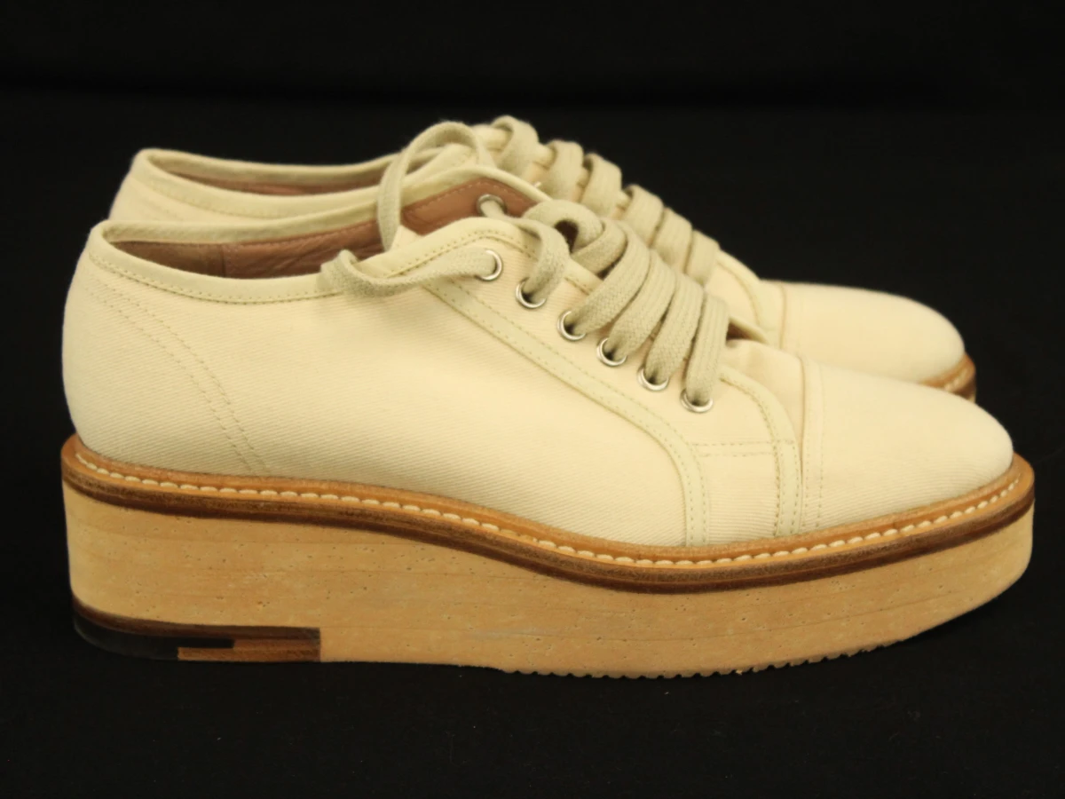 Dries Van Noten witte platform schoenen - maat 37 - foto 5