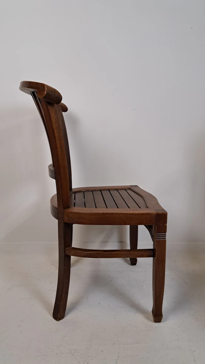 Set van vier koloniale houten stoelen uit Indonesië - foto 11