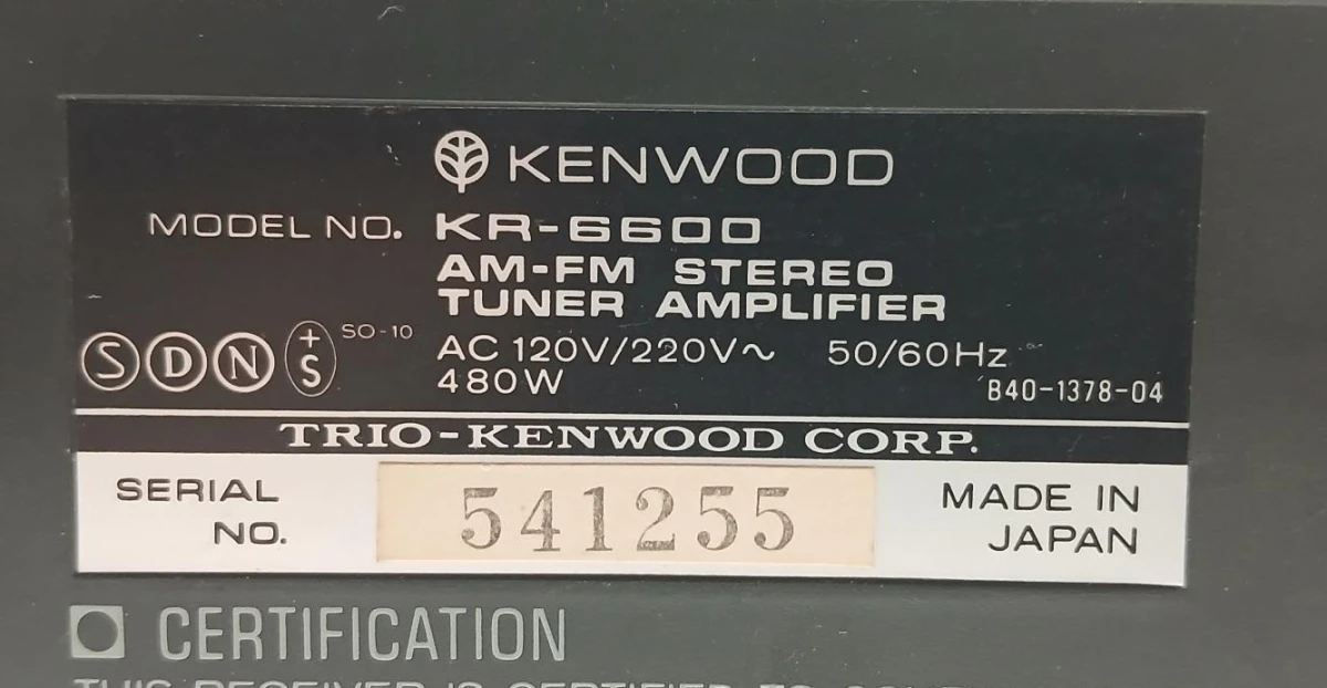 Kenwood AM-FM stereo tuner versterker KR-6600 - foto 3
