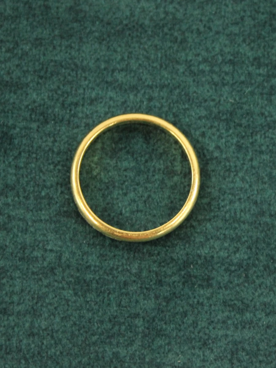 Klassieke 18k gouden trouwring 1955 - foto 6